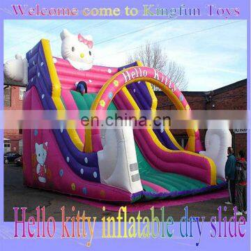 Kids Hello Kitty inflatable slide for park