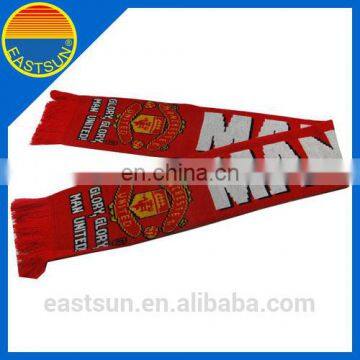 Supply Gift Knitted Jacquard Football Team Soccer Fan Scarf photo-3