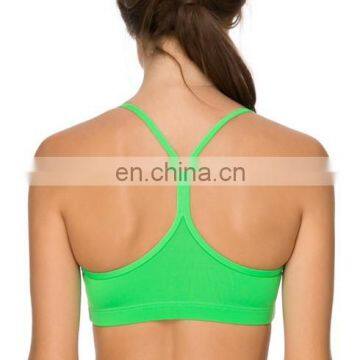 Yihao Wholesale Trade Assurance Women's Sportswear Active Neon Green Push Crop Fitted Yoga Bra photo-3