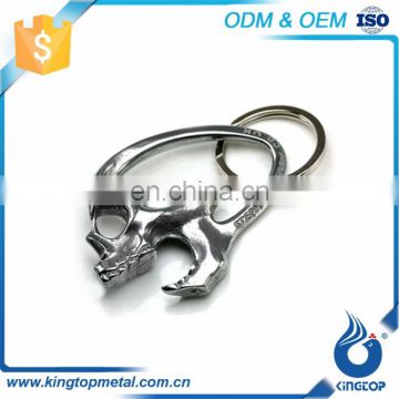 Decoration Zinc Alloy Souvenir Item 3D Skull Keychain Fancy Key Holders High Quality