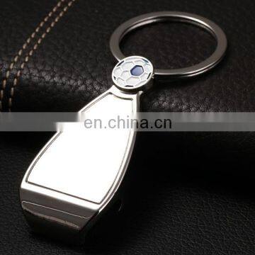 CUSTOMIZED LOGO KEY RING FOOTBALL ZINC BOTTLE OPENER