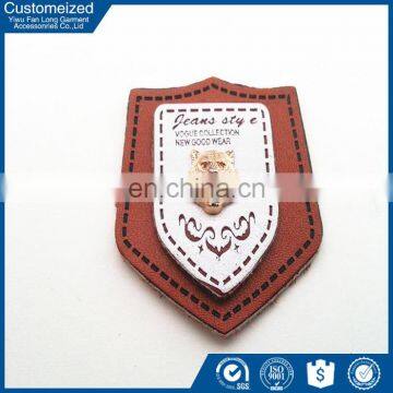 Garment labels leather metal label with custom logo