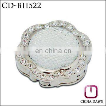 Fashion bag hanger blossomed crystal surrouded with diamonds CD-BH522