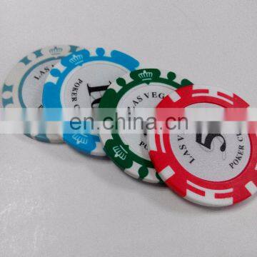 Custom Promotional Embossed plastic poker chips challenge coins