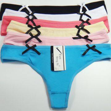 Yun Meng Ni Sexy Underwear Hot Sale Women Panties Lingerie Breathable Cotton Ladies Thongs photo-3