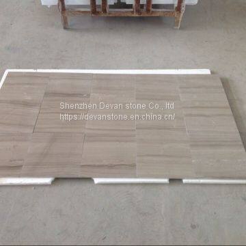 Athens Grey Wood Marble Flooring Tiles photo-3