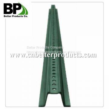 perforated steel u channel sign post for traffic safety sign