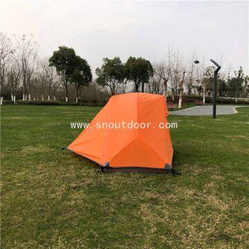 Orange Color Ultralight 1 Man Tent Camping Trip 3 Season Tents