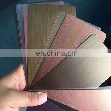 201 304 colored stainless steel sheet with high quality