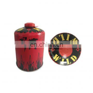 China Cassette Butane Gas Cylinder 450g and threaded valves