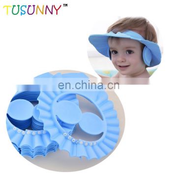 Safe Shampoo Bath Cap Soft Adjustable Visor Child Baby Shower Cap photo-6