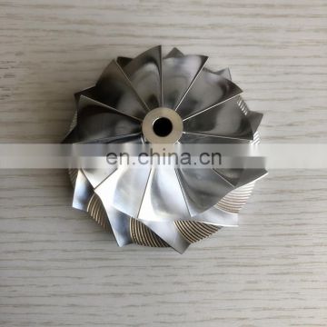 GTX3076 11+0 blades 58.00/76.13mm bore 5.99 performance turbo billet/milling/aluminum 2618 compressor wheel