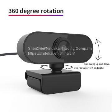 New Anchor Full HD Webcam Live 360 Degrees Rotation Built-in Noise Reduction Microphone USB Computer Camera photo-5