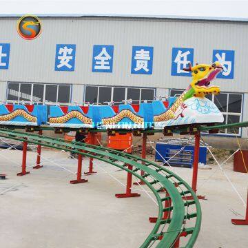 Best Selling Amusement Parc Machine Dragon Electric Train Rides Mini Rolloer Coaster