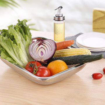 Stainless Steel Bucket Drip Basket Rice Picker Wash Rice NEW WHOLESALES