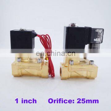 Normally Closed 2 Way Pilot Diaphragm Brass Electric 12v dc 24V 220V Water Pneumatic Solenoid Valve 1" BSP 25mm PX-25 Wire Lead photo-2