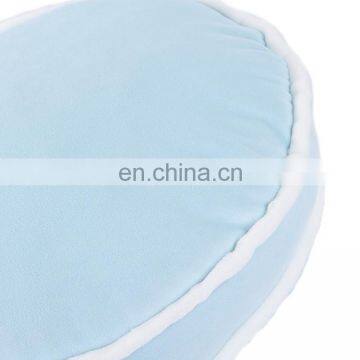 High Quality Light Blue Round Plush Decoration Cushion Round Cake Stuffed Chair Pad Car Seat Cushion photo-7