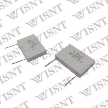 Low resistance 10W cement resistor without inductance