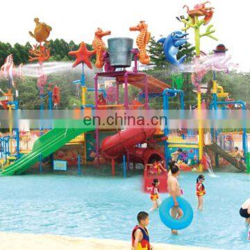 Outdoor water playground inflatable sea water park water slide pool TX-5082A