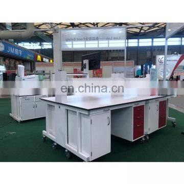 Customized h-frame lab acid and alkali resistance drawer work bench