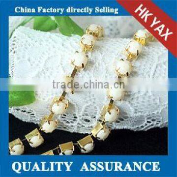 Y1118 china A quality crystal rhinestone cup chain;crystal cup chain trimming;cheap crystal cup chain