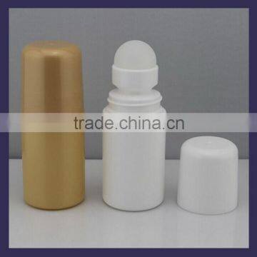 Plastic roller ball bottle for antiperspirant