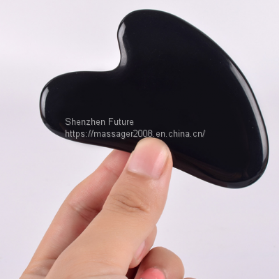 Heart Shaped Gua Sha Guasha Board Pink Rose Quartz Jade Stone Scraping Massage Tool gua sha board