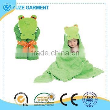 Alligator Soft Hooded Bath Towel for Coloring Book