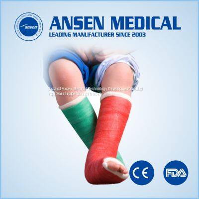 Different Colors Ortho Cast Fast Hardening Polymer Bandage Fiberglass Cast Tape