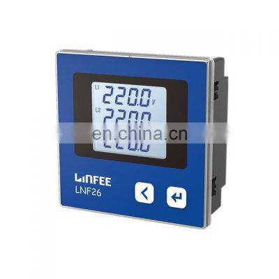 LNF26 LCD display RS485 communication 3 phase panel smart energy meter