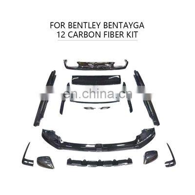 for Bentley Bentayga 2016-2020 Front Bumper Grille Grid- Left and Right With ACC photo-2