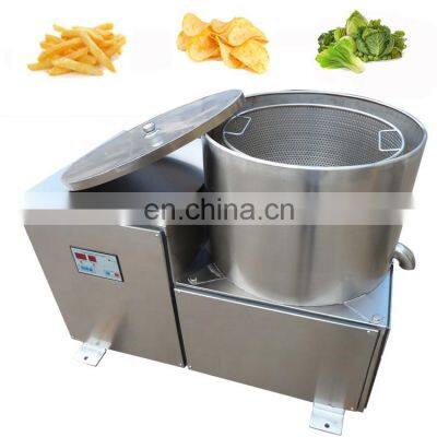 2021 GRANDE Full Stainless Steel Semi Automatic Plantain Chips Potato Chip French Fries Deoiling Dewatering Oil Removing Machine