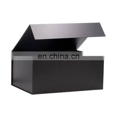 Customised Clothing Shop Retail Packaging Square Black Apparel Packing Boxes Wholesale photo-3
