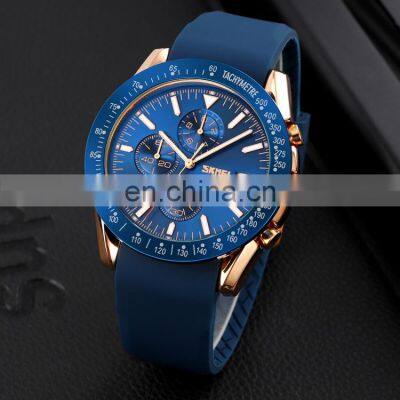 SKMEI 9253 Wholesale Brand 3atm Water Resistant Silicone Strap Original Luxury Quartz Watch photo-4