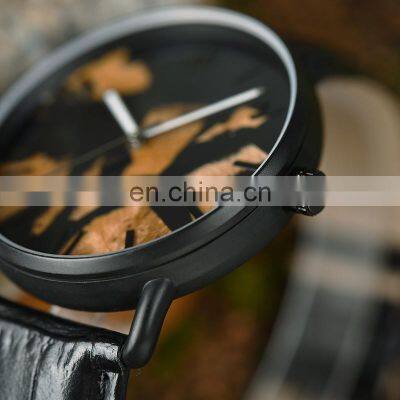 BOBO BIRD Wood Resin Watches for Men Luxury Brand Quartz Wristwatches Leather Band Male Clock Simple Watch Gifts Dropshipping photo-5