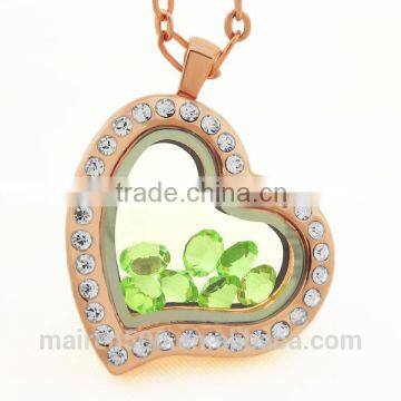 Hot New Products for 2016 Rose Gold Heart Necklace Memory Lockets photo-2