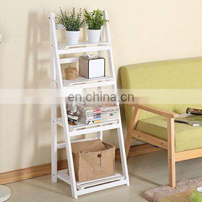 Folding Plant Storage Shelves Rack Stand Flower Staircase With 4 Steps Ladder for Home Decor photo-2