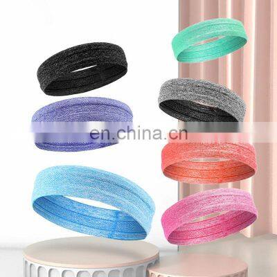 Fitness Quality Silicon High Elastic OEM Athletic Woman Yoga Run Man Logo Custom Headband Sport photo-5