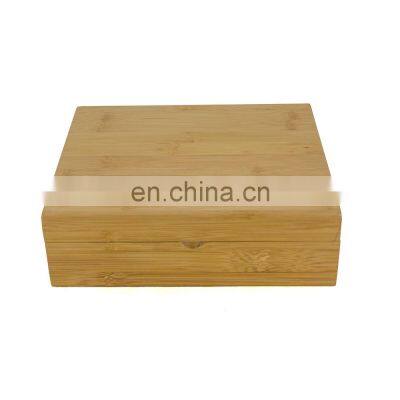 High Quality Bamboo Tea Box Storage Box with 6 Components