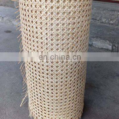 Natural or Bleached Ecofriendly Rattan Cane Webbing Roll Custom Sized For Decoration From Vietnam Manufacturers