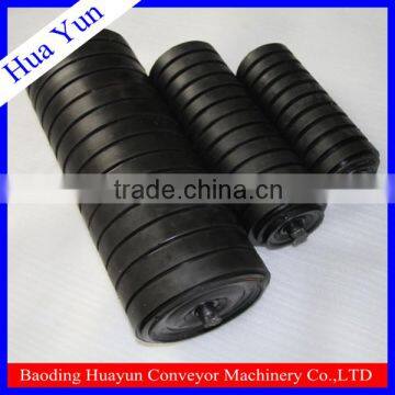 belt conveyor rubber impact idler for coal mining equipment