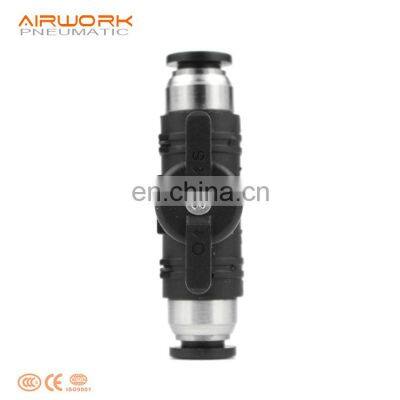 BUC Plastic Pipeline Plastic Push in Air Hand Control Relief Valve Pneumatic Air Speed Controller photo-4