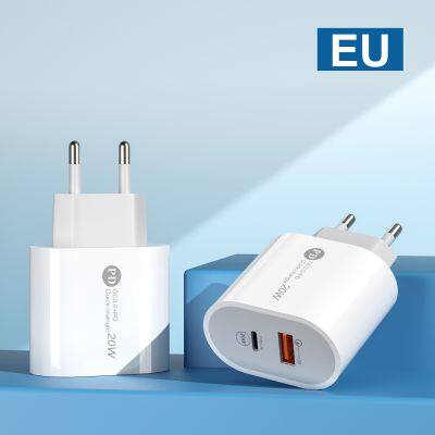 20w Pd+1usd QC 3.0 EU/US Plug Charger for USB Ports Wall Charger for IPHONE X XR XS Max 12Pro Max photo-5