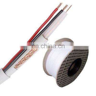 Reasonable Price 75 Ohm Mini Coax Coaxial RG59+2 Composite Cable