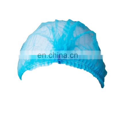 Disposable PP Surgical Cap Doctor Nurse Bouffant Cap Non Woven Hair Covers Mob Clip Cap