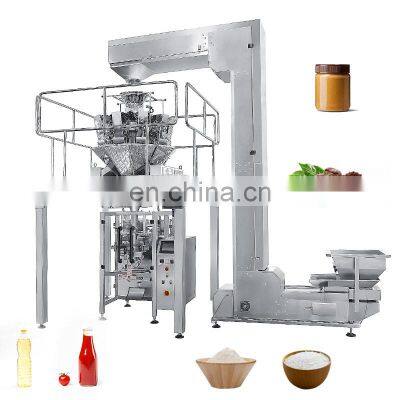 Oil Flour Spice Rice Vertical Ketchup Automatic Granule Liquid Coffee Food Chip Sugar Powder Pack Machine