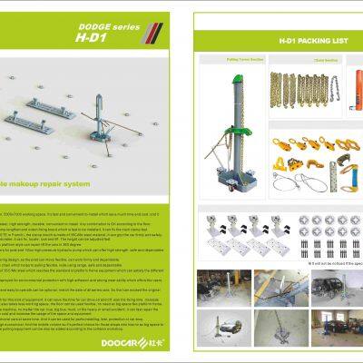 floor straightening system frame machine