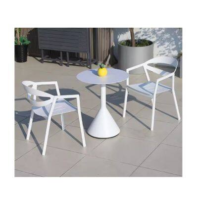 Outdoor Aluminium Garden Set Patio Bistro Dining Chair Set photo-2