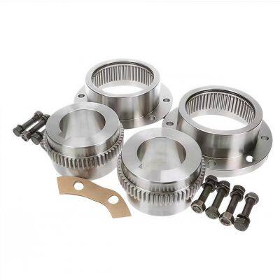 High-Torque Roller Chain Coupling Durable Steel Aluminium Construction Customizable Precision Engineering OEM Shaft Couplings photo-2