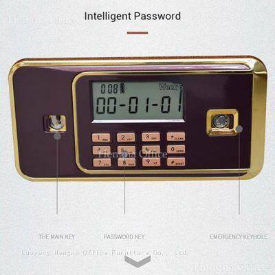 China Manufacturer Modern Office Safe Desk With Dual Authentication – Password + Fingerprint + Emergency Key, Grey/White/Bronze Options photo-5